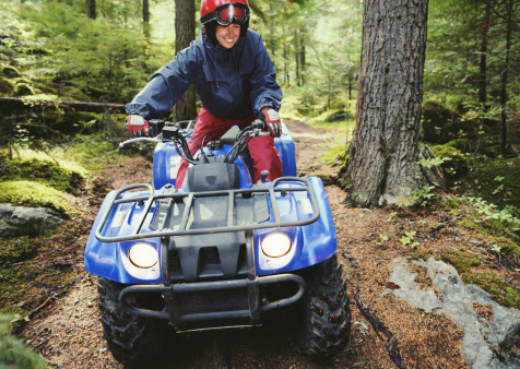 Woman Riding an ATV
