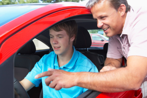 Driving Instructor and Teen Driver