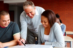Instructor in Classroom and Students