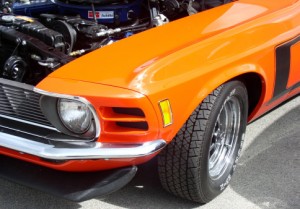 Custom Car with Open Hood