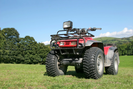 ATV in a field