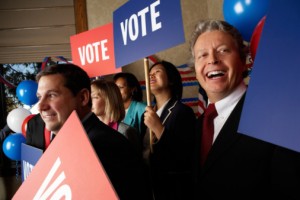 Voters and Support Rally