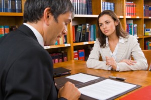Client with Lawyer
