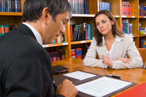 Client with Lawyer