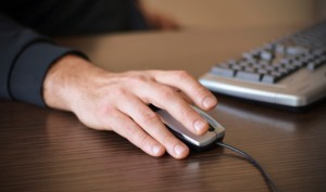 Man Using Computer Mouse